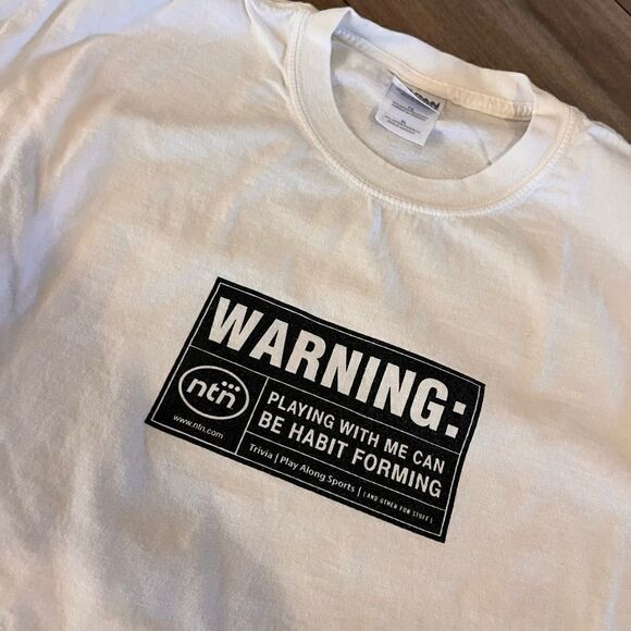 Vintage 2000s Nintendo Habit White Tshirt Men XL - Picture 2 of 4